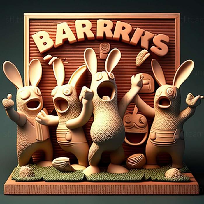 3D model Raving Rabbids  Party Collection game (STL)